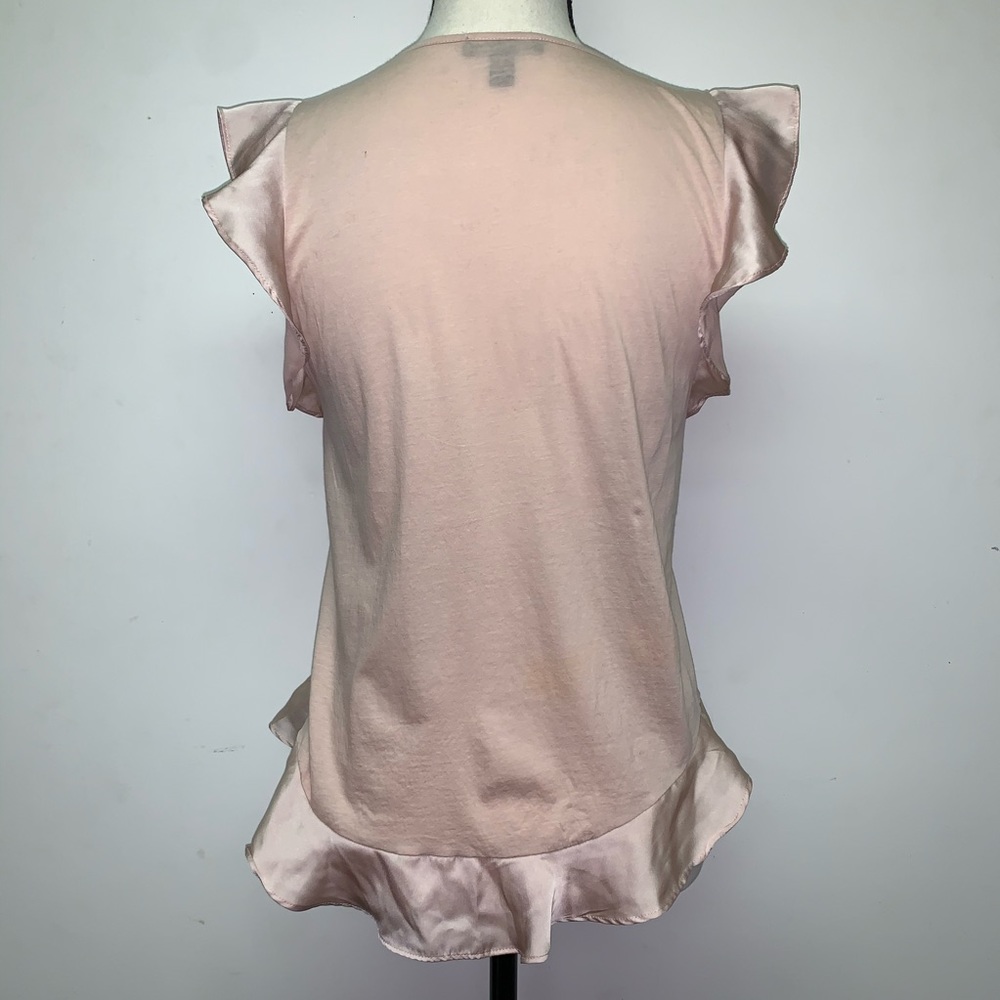 J.Crew Ruffle Sleeve Blouse, Blush Pink - Picture 4 of 6
